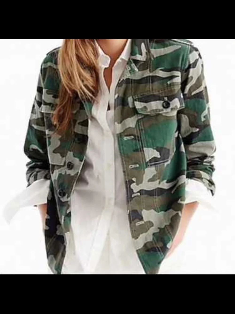 Women’s J Crew Camo Jacket